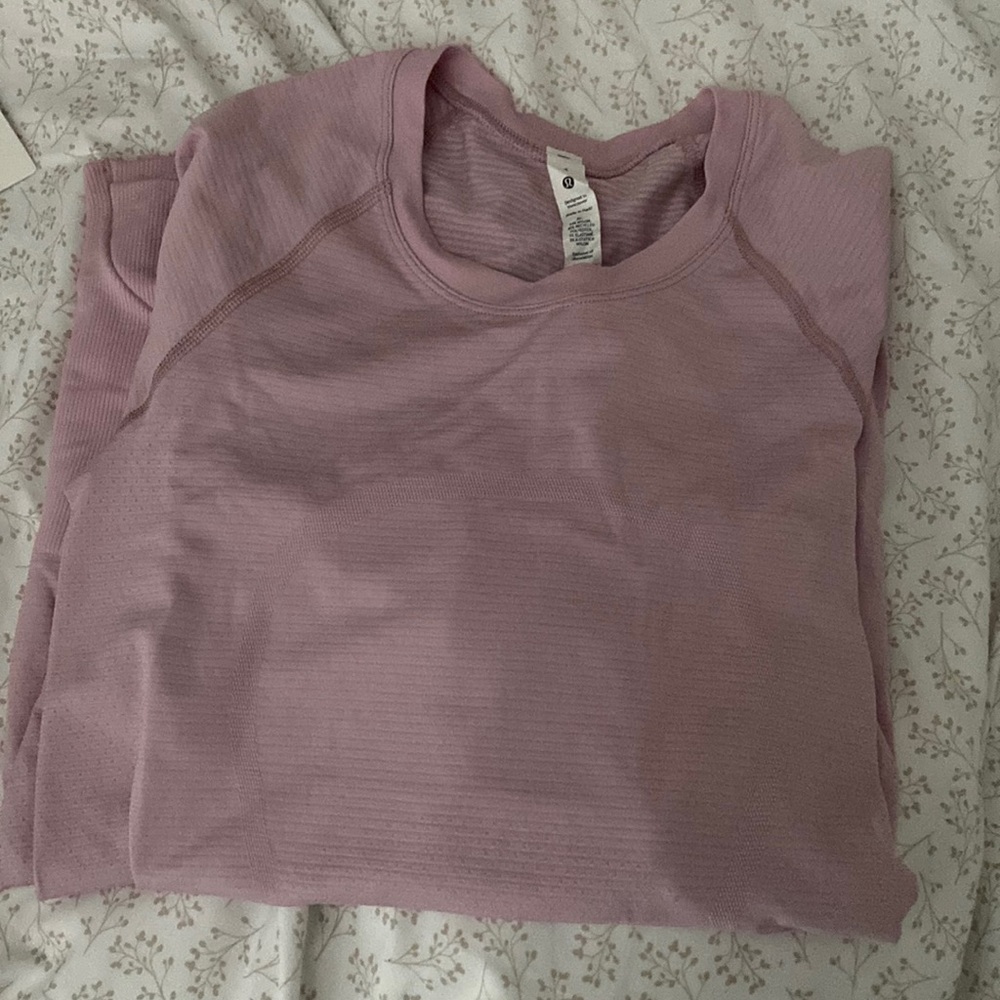 Brand New Pink Peony Lululemon Long Sleeve Swiftly Tech